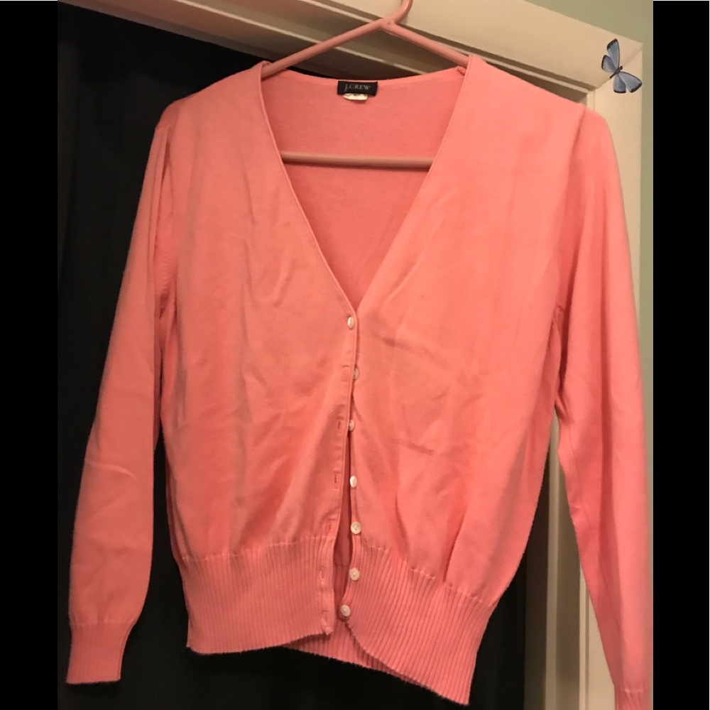 JCrew coral sweater